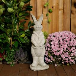 Rackhams Cute Stone Cast Peter Rabbit Large Garden Sculpture - thumbnail 2