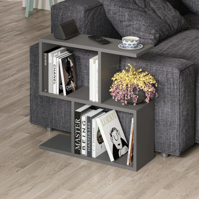 Rackhams Homemania Modern Side End Coffee Table Side End Multipurpose  H 60cm 5 Tier - Anthracite - image 1