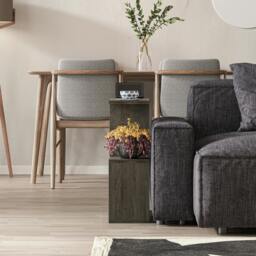 Rackhams Homemania Modern Side End Coffee Table Side End Multipurpose  H 60cm 5 Tier - Anthracite - thumbnail 6