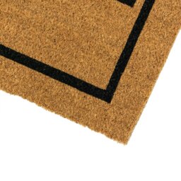 Rackhams Eco-Friendly Latex Backed Coir Entrance Doormat, 60x90cm - Heart Home Welcome - 1 - Brown - thumbnail 3