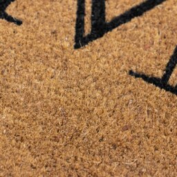 Rackhams Eco-Friendly Latex Backed Coir Entrance Doormat, 60x90cm - Heart Home Welcome - 1 - Brown - thumbnail 4