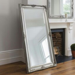 Rackhams Harrow Full Length Mirror Antique Silver - 172cm x 84cm - Silver