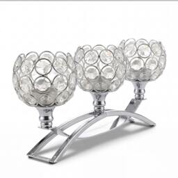 Rackhams Candle Holder Set Candlestick Stand Light Holder Table Modern Decorative - 3 Arms
