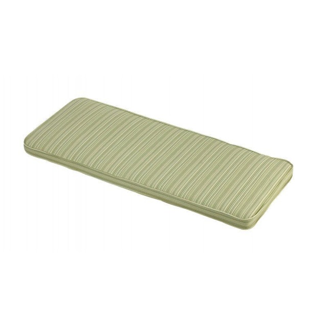 Rackhams Deluxe Three Seater Garden Bench Cushion (colour options available) - COTSWOLD STRIPE - image 1