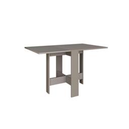 Rackhams Artemio Foldable Table Mocha Grey Rectangular Engineered Wood Folding Table 130(W)x76(D)x73.4(H)cm Kitchen Dining Room - Mocha Grey - thumbnail 2