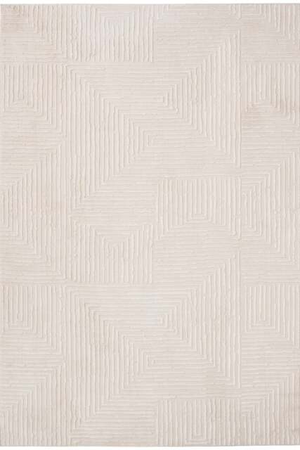Rackhams Geometric Rug – Cream Shades - 120X170 cm - image 1