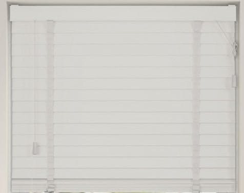 Rackhams White Venetian Blinds with Tapes (130cm Drop) - 130cm - image 1