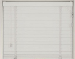 Rackhams White Venetian Blinds with Tapes (130cm Drop) - 130cm - thumbnail 1