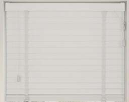 Rackhams White Venetian Blinds with Tapes (130cm Drop) - 130cm - thumbnail 2