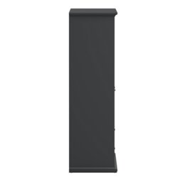 Rackhams Paris Wardrobe with 4 Doors and 2 Drawers in Matt Grey - Grey - Malemine - 1 - thumbnail 4