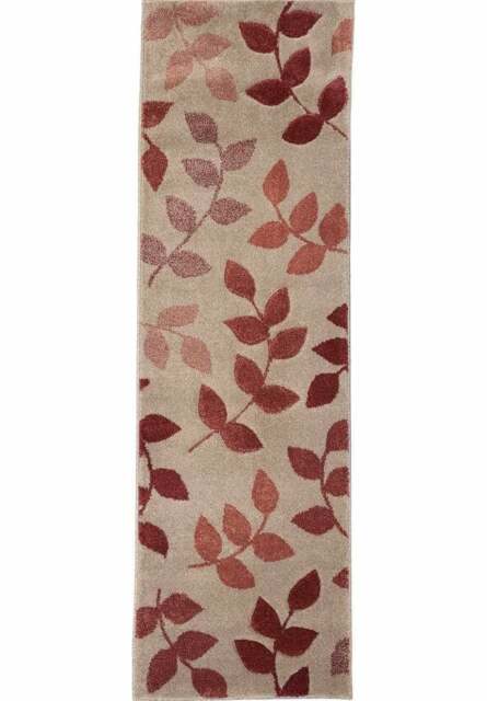 Rackhams Newport Leaf Red Rug – Hand-Carved - 60X200 cm - image 1