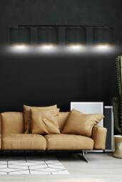 Rackhams HILDE Pendant lamp 4 x E27 Black with Black Shade - thumbnail 6