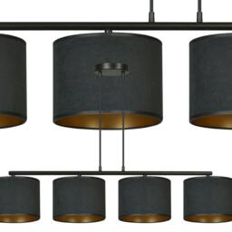 Rackhams HILDE Pendant lamp 4 x E27 Black with Black Shade - thumbnail 2