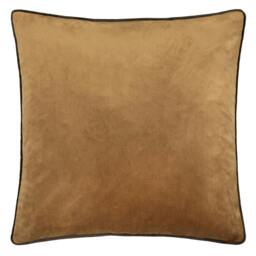 Rackhams Meridian Velvet Cushion Cover - Caramel/Chocolate - 55cm x 55cm - Caramel/Chocolate - 100% Polyester - thumbnail 1