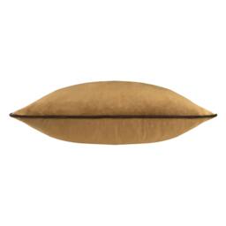 Rackhams Meridian Velvet Cushion Cover - Caramel/Chocolate - 55cm x 55cm - Caramel/Chocolate - 100% Polyester - thumbnail 2
