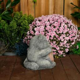 Rackhams Cat with a Big Heart Stone Cast Garden Cat Ornament - thumbnail 5