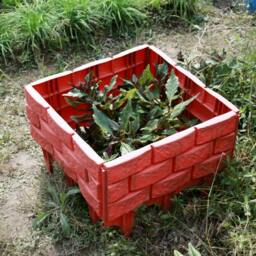 Rackhams Outdoor Garden Brick-Style Fence Decoration - Pack of 5 - Black - thumbnail 3