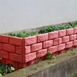 Rackhams Outdoor Garden Brick-Style Fence Decoration - Pack of 5 - Black - thumbnail 4