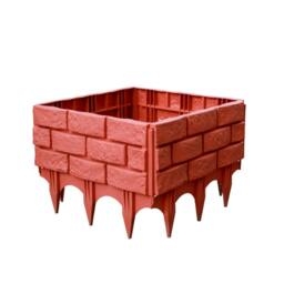 Rackhams Outdoor Garden Brick-Style Fence Decoration - Pack of 5 - Black - thumbnail 6