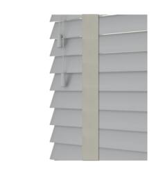 Rackhams Dove Grey Faux Wood Venetian Blinds with Tapes (130cm Drop) - 200cm - thumbnail 1