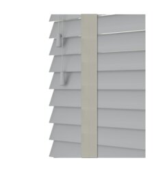 Rackhams Dove Grey Faux Wood Venetian Blinds with Tapes (130cm Drop) - 200cm - thumbnail 2