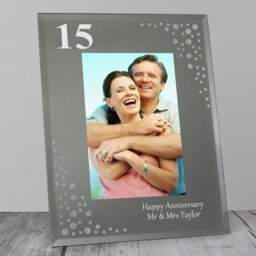 Rackhams Personalised Big Age 6x4 Diamante Glass Photo Frame