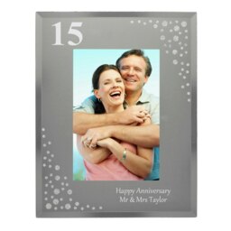 Rackhams Personalised Big Age 6x4 Diamante Glass Photo Frame - thumbnail 2