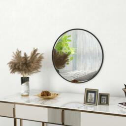 Rackhams Wall Mirror for Living Room Bedroom Circle Bathroom Mirror