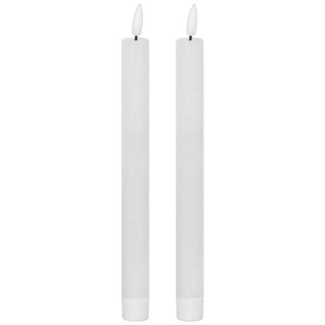 Rackhams Luxe Collection Natural Glow Electric Candle (Pack of 2) - White - White - One Size - 100% Mixed - image 1