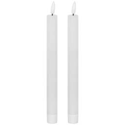 Rackhams Luxe Collection Natural Glow Electric Candle (Pack of 2) - White - White - One Size - 100% Mixed