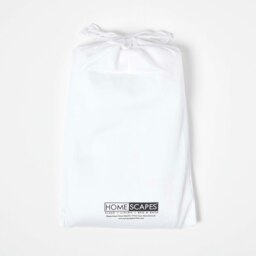 Rackhams Organic Cotton Fitted Cot Sheets 400 Thread Count, 2 Pack - White - thumbnail 5