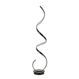 Rackhams Spiral LED Floor Lamp 131cm Standing Lamp - Black - thumbnail 5