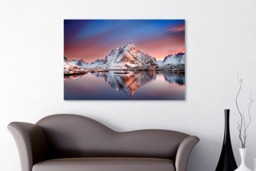 Rackhams Arctic Dawn Over Reine - Framed Print 30 x 20 inch - thumbnail 1