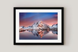 Rackhams Arctic Dawn Over Reine - Framed Print 30 x 20 inch - thumbnail 2