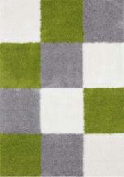 Rackhams Myshaggy Geometric Green Rug - Ø 120 cm - thumbnail 2