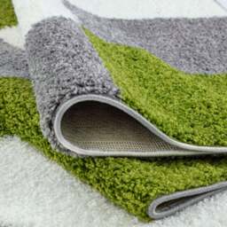 Rackhams Myshaggy Geometric Green Rug - Ø 120 cm - thumbnail 4