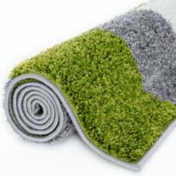 Rackhams Myshaggy Geometric Green Rug - Ø 120 cm - thumbnail 5