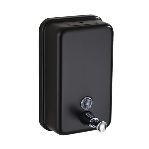 Rackhams Pro-Washroom Manual Pump Soap Dispenser BLACK Wall Mounted Large Commercial 1L