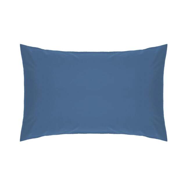 Rackhams Easycare Percale Housewife Pillowcase - Cobalt - One Size - Cobalt - 50% Cotton/50% Polyester - image 1