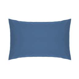 Rackhams Easycare Percale Housewife Pillowcase - Cobalt - One Size - Cobalt - 50% Cotton/50% Polyester - thumbnail 1