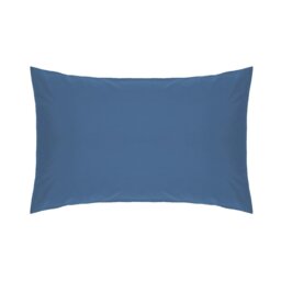 Rackhams Easycare Percale Housewife Pillowcase - Cobalt - One Size - Cobalt - 50% Cotton/50% Polyester - thumbnail 2