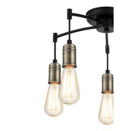 Rackhams Linton 5 Light Ceiling Light - Antique Brass - Antique Brass - thumbnail 5