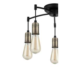Rackhams Linton 5 Light Ceiling Light - Antique Brass - Antique Brass - thumbnail 6
