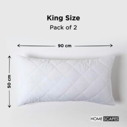 Rackhams King Size Quilted Pillow Protector, Pack of 2 - thumbnail 2