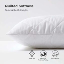 Rackhams King Size Quilted Pillow Protector, Pack of 2 - thumbnail 4