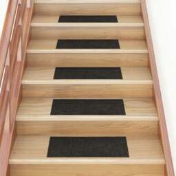 Rackhams Self-adhesive Stair Mats Rectangular 15 pcs 60x25 cm Brown - thumbnail 1