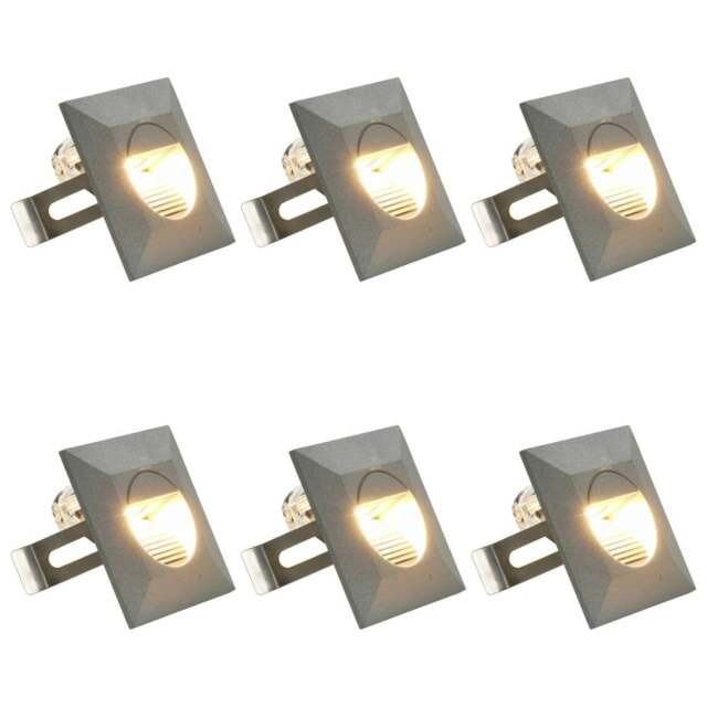 Rackhams Outdoor LED Wall Lights 6 pcs 5 W Silver Square