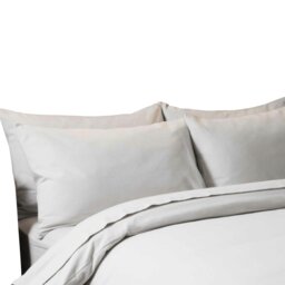 Rackhams Brushed Cotton Housewife Pillowcase (Pair) - Grey - One Size - Grey - 100% Brushed Cotton - thumbnail 2
