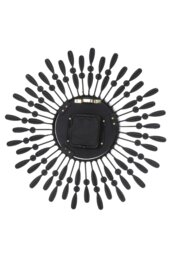 Rackhams D37.5Cm Metal Ackerly Wall Clock - Black - thumbnail 3