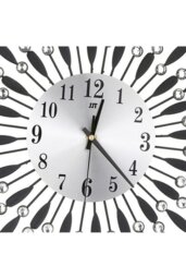 Rackhams D37.5Cm Metal Ackerly Wall Clock - Black - thumbnail 4